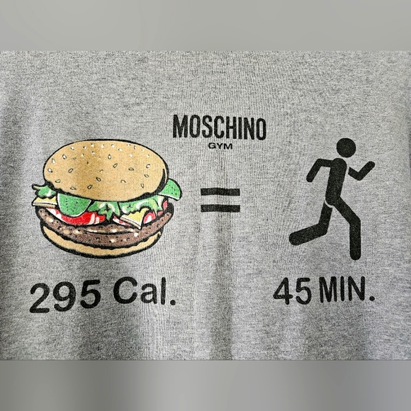 MOSCHINO LONG-SLEEVE GYM GREY - Picture 4 of 8